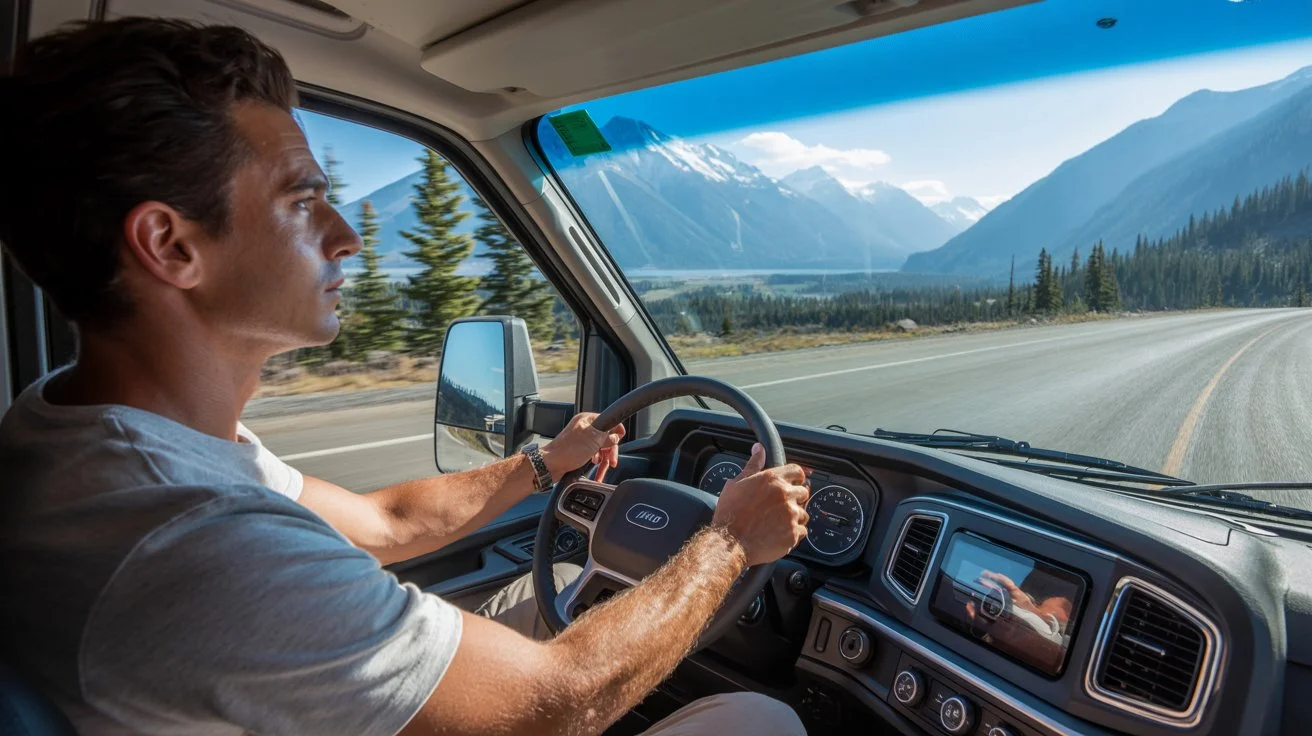 BestRV expert personally testing RV on real road conditions