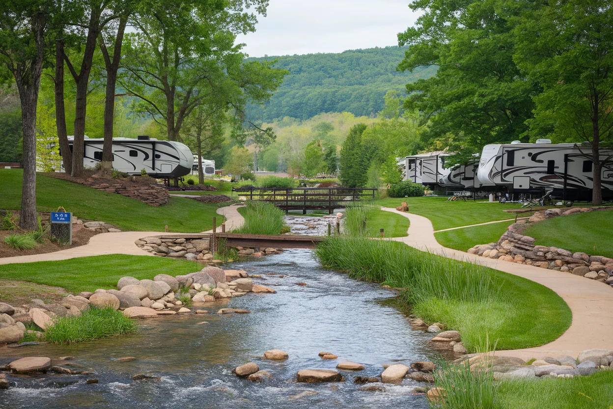 Creek frontage and natural setting