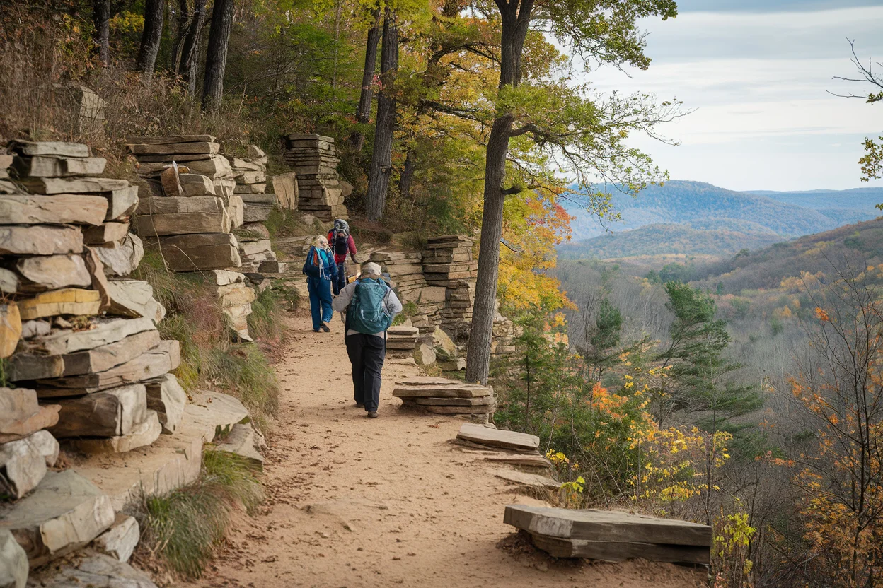 Hiking and biking trails