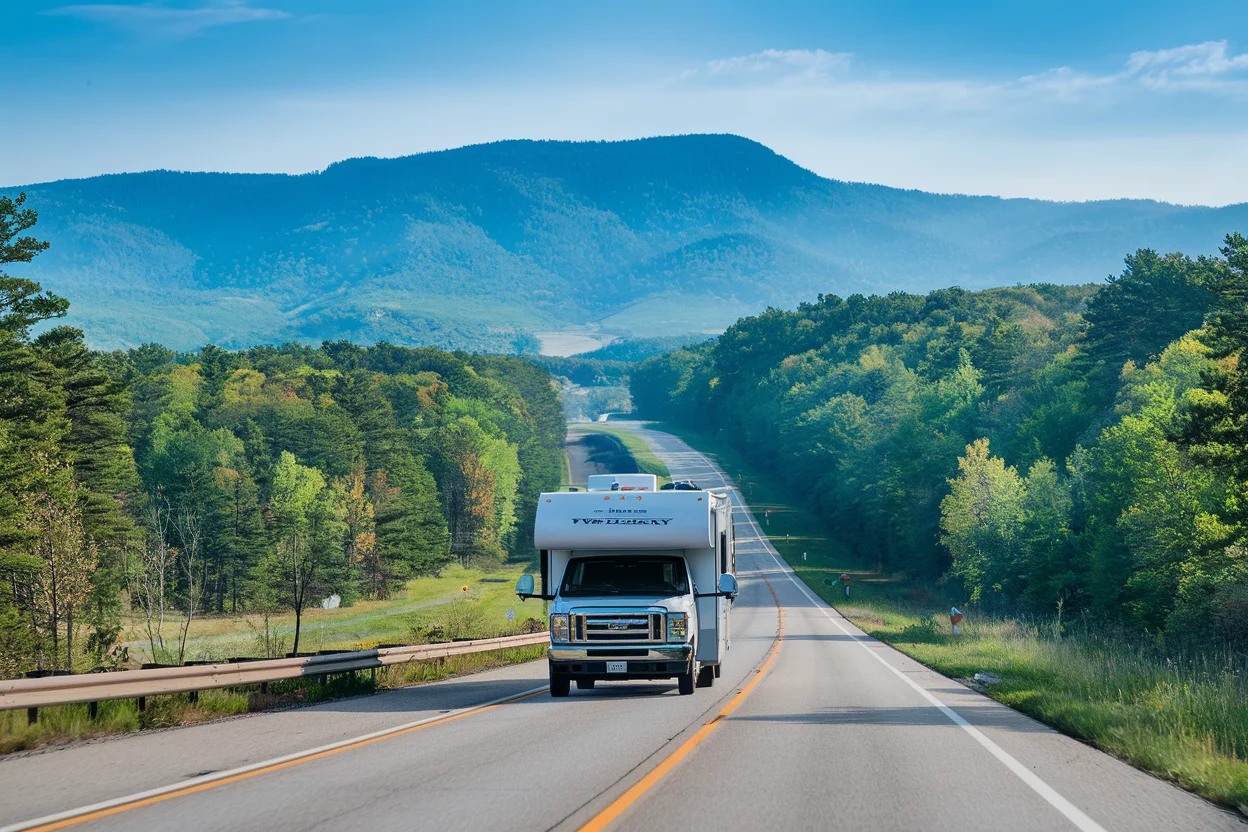 Scenic Arkansas highway in Ozark Mountains
