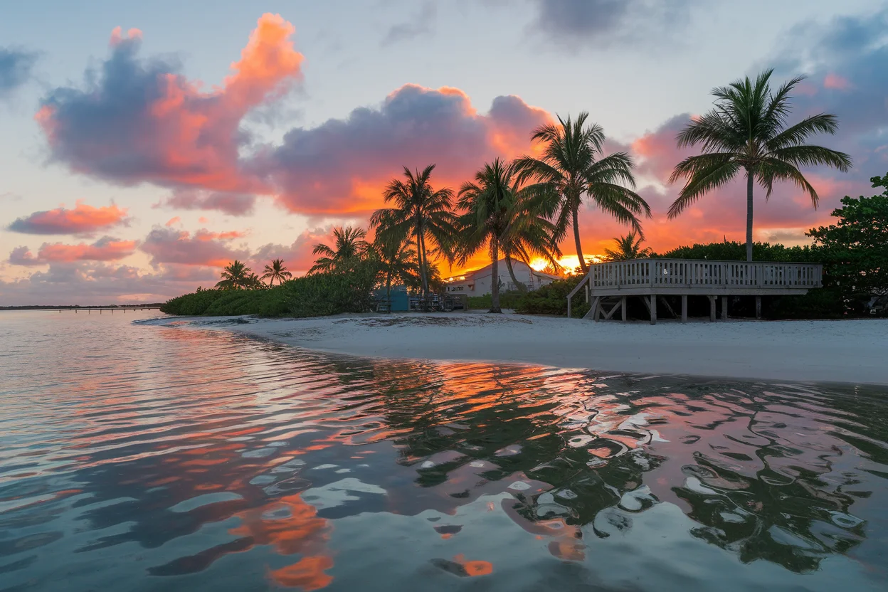 Family enjoying RV lifestyle in Florida Gulf Coast