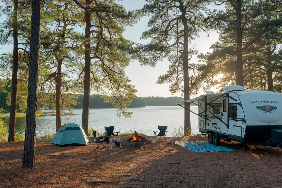 RV camping near Concord NC with Charlotte Motor Speedway access
