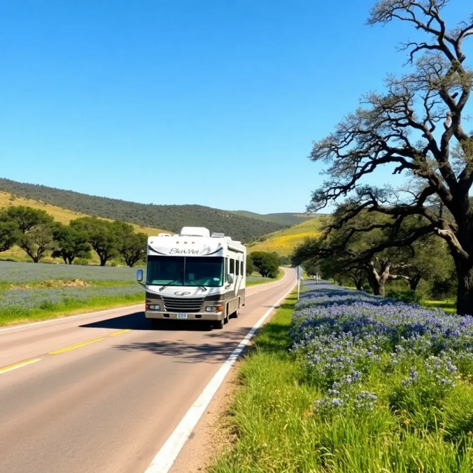 US-287 scenic highway RV drive from Fort Worth to Palo Duro Canyon