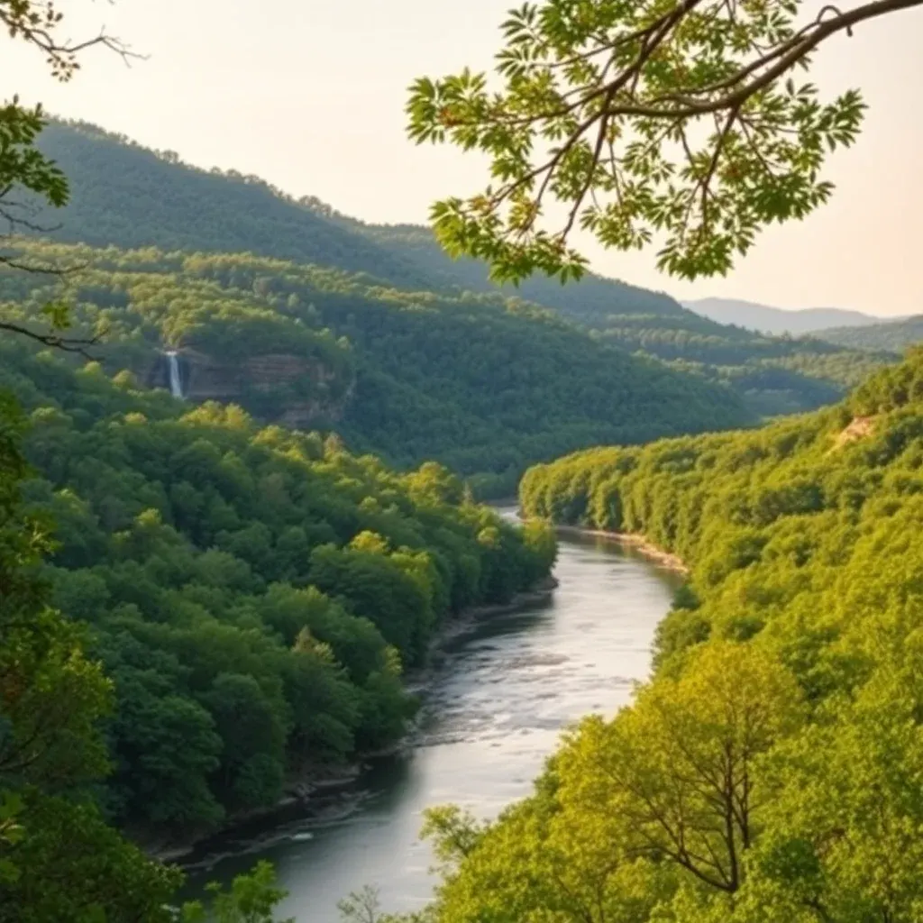 RV travel near Gadsden and Noccalula Falls, Alabama