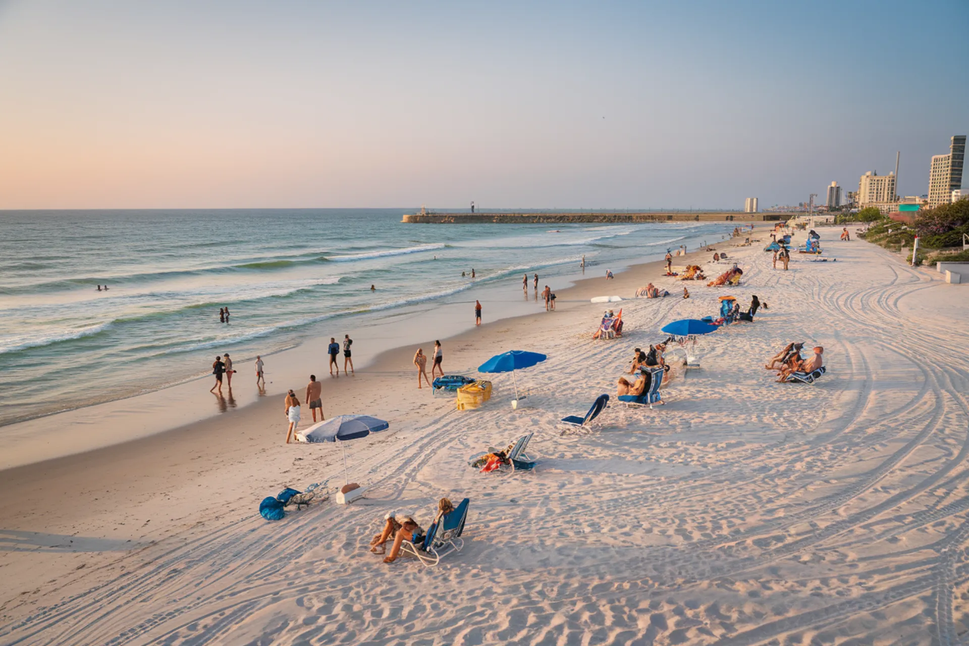 Galveston Island beaches on the Gulf of Mexico