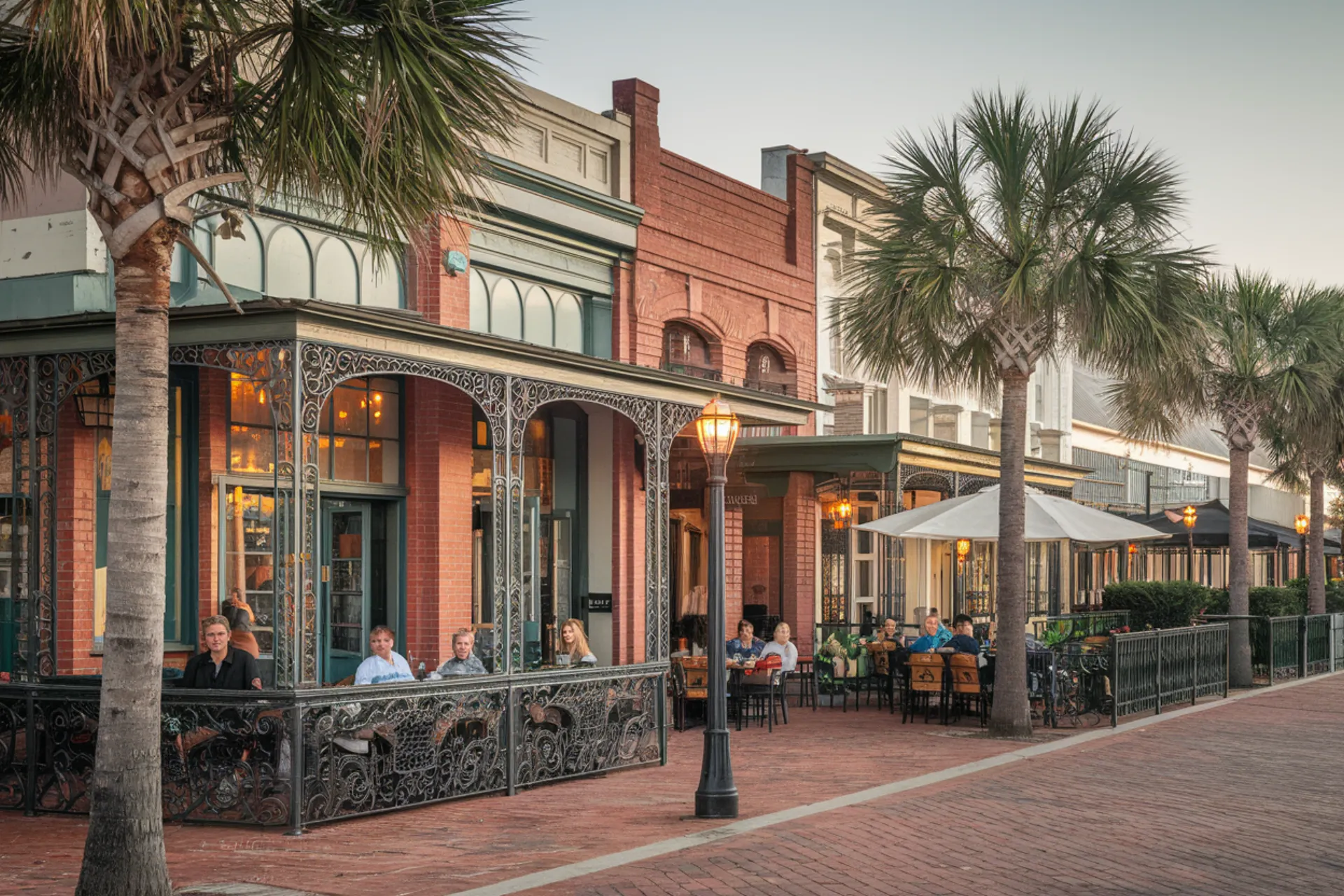 Historic Strand District in Galveston TX