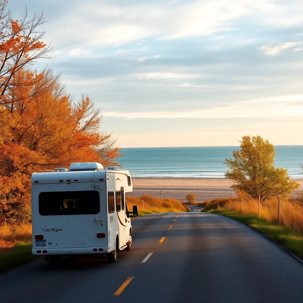 RV travel near Grand Rapids and Lake Michigan
