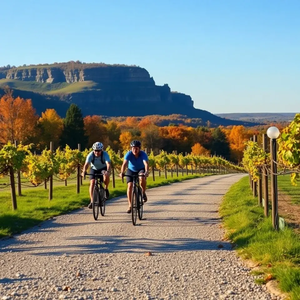 Katy Trail Augusta Vineyard near Lake St Louis