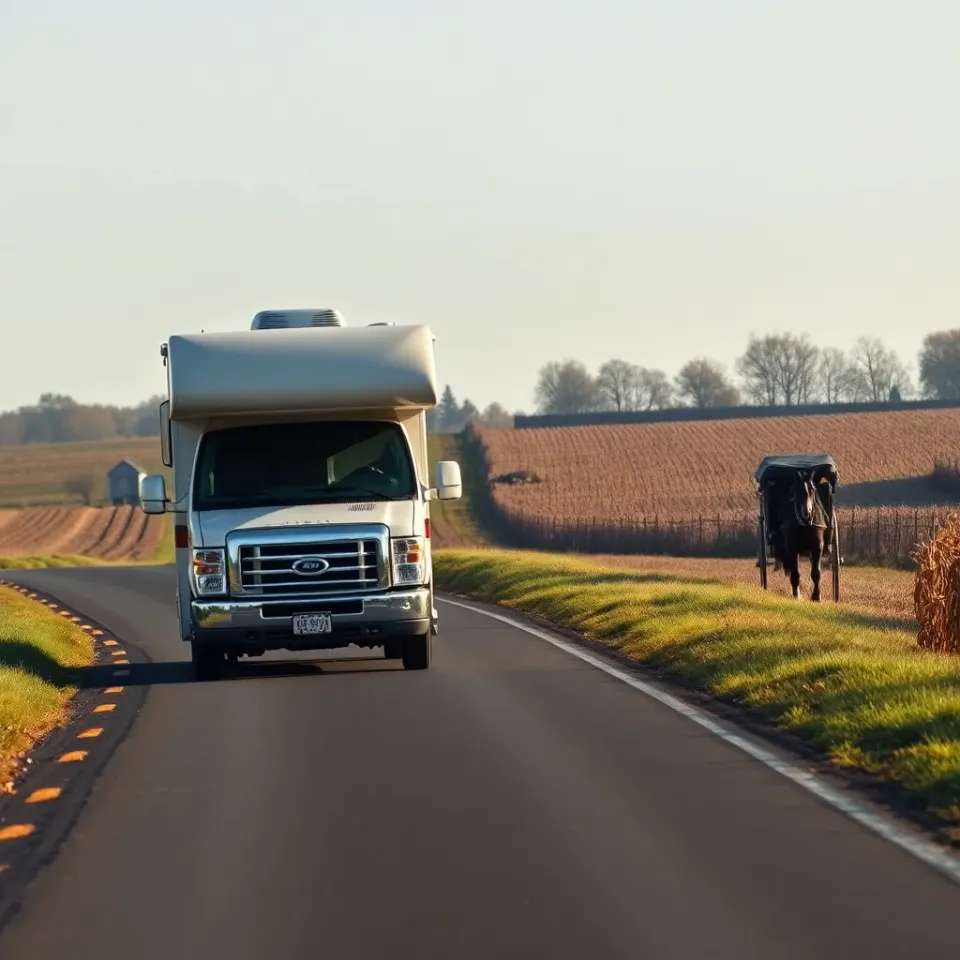 Amish Backroad Drive near Lancaster