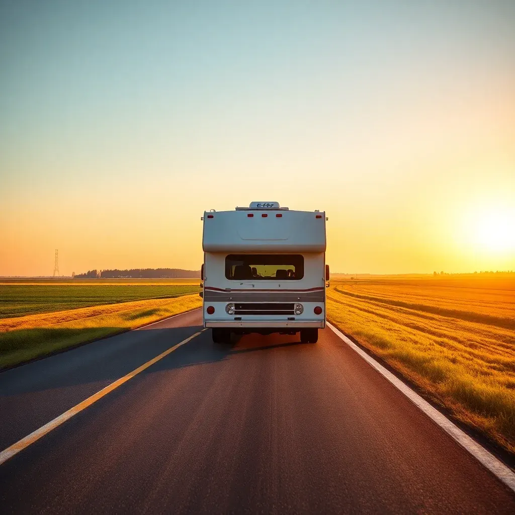 RV travel near Lansing, Michigan