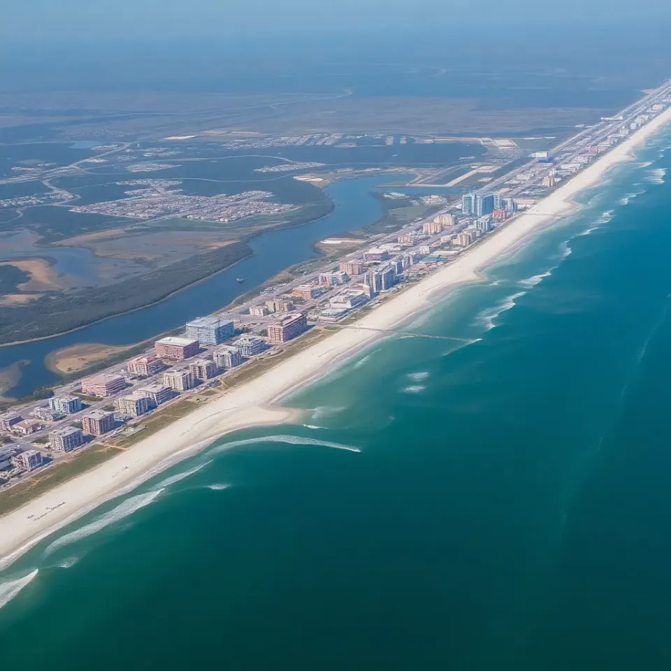 Myrtle Beach South Carolina location map for RV road trips