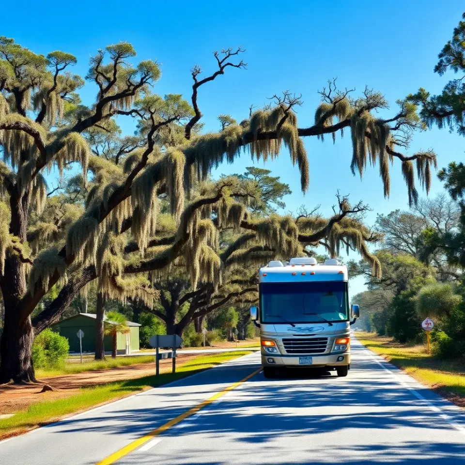 South Carolina coastal highway near Myrtle Beach