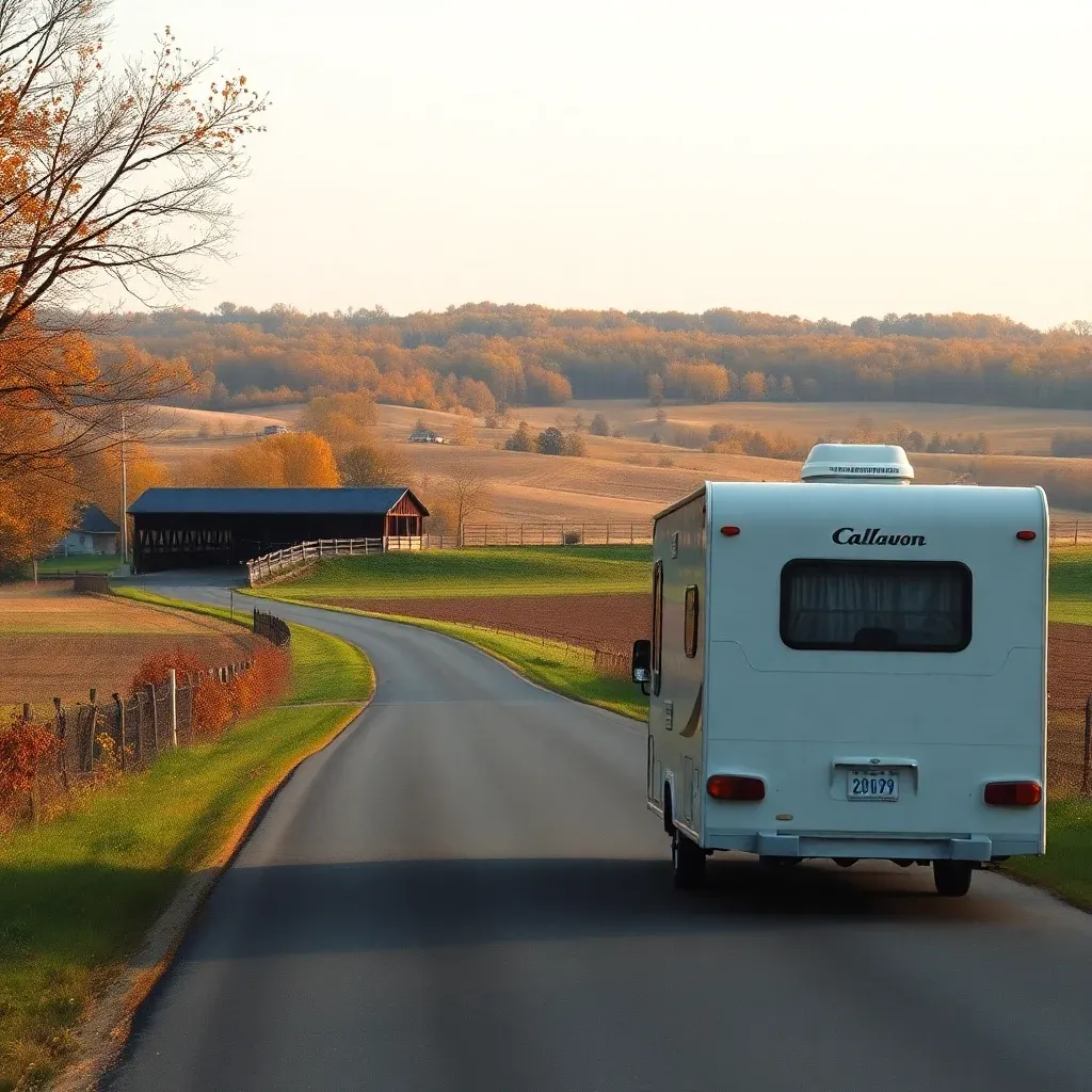 RV travel through Tuscarawas County, Ohio