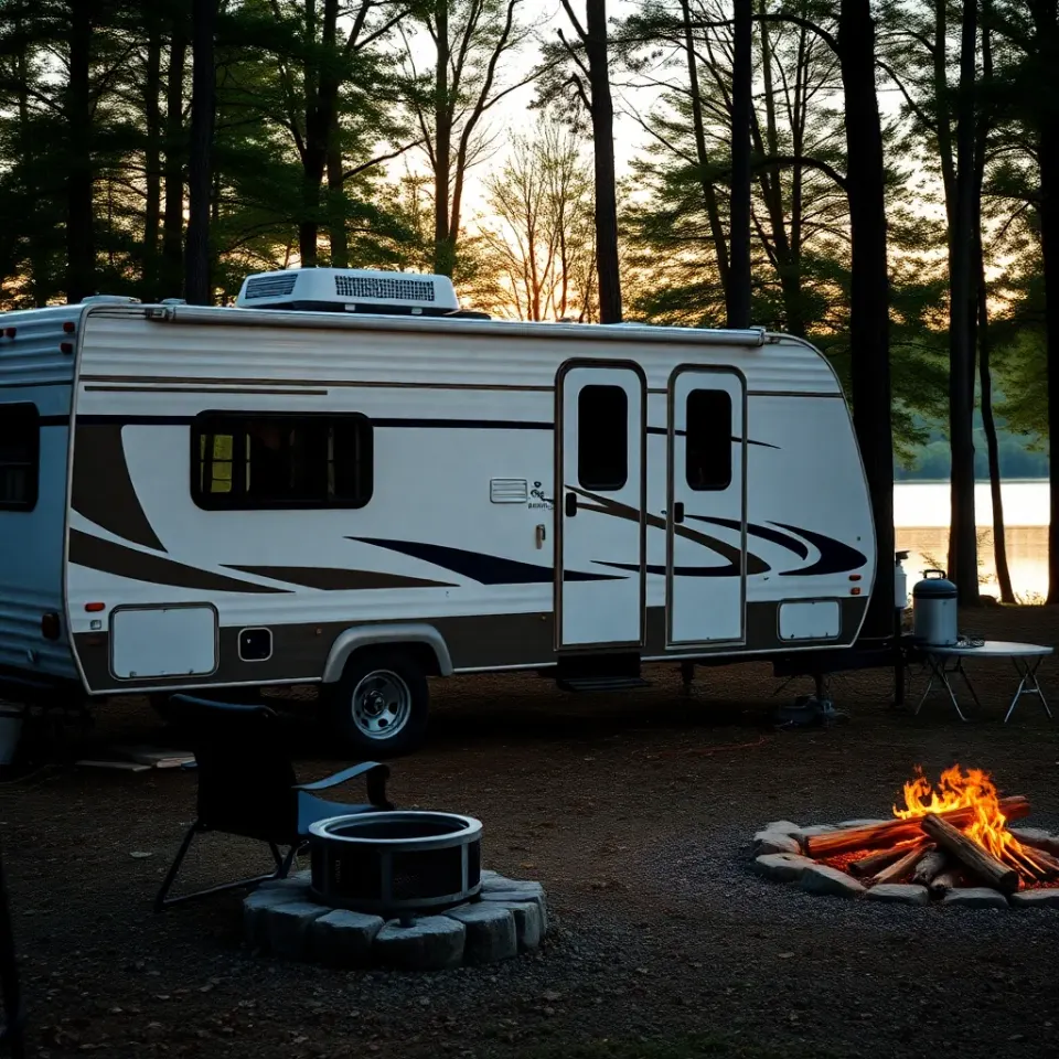 Tappan Lake Campsite near New Philadelphia