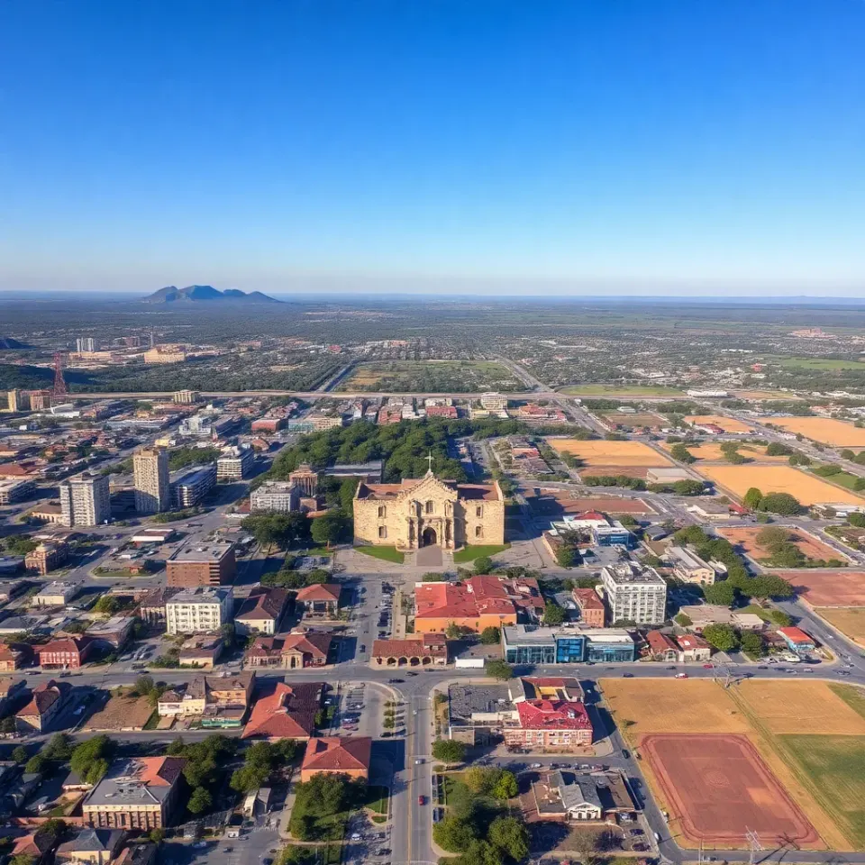 San Antonio Texas location map for Hill Country Big Bend and Gulf Coast RV trips
