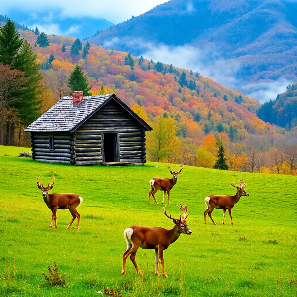 Cades Cove RV camping in Great Smoky Mountains near Sevierville