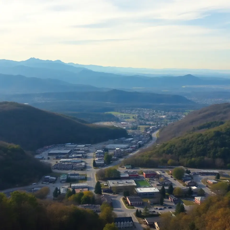 Sevierville Tennessee location map showing proximity to Smoky Mountains