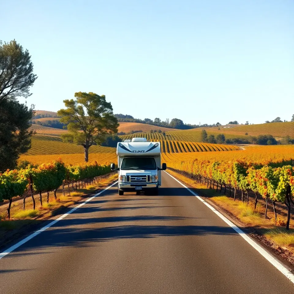 Sonoma Valley Wine Country Drive near Sonoma County