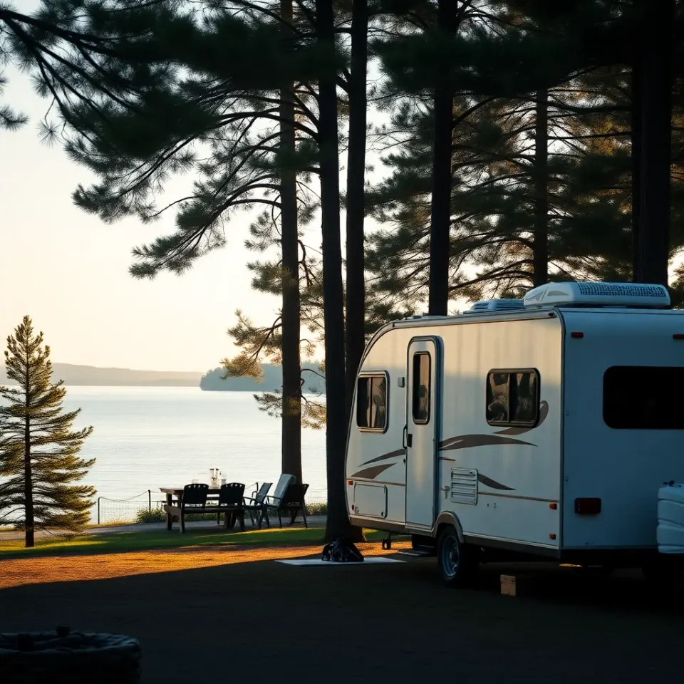 Falls Lake Campsite near Youngsville